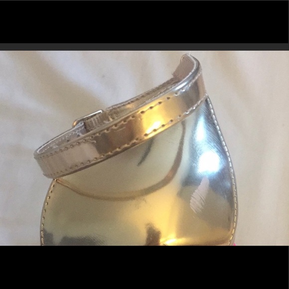 Gold 4" heels ankle strap - Picture 5 of 5